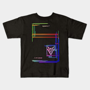 VEX_TION - OPEN//CLOSE Kids T-Shirt